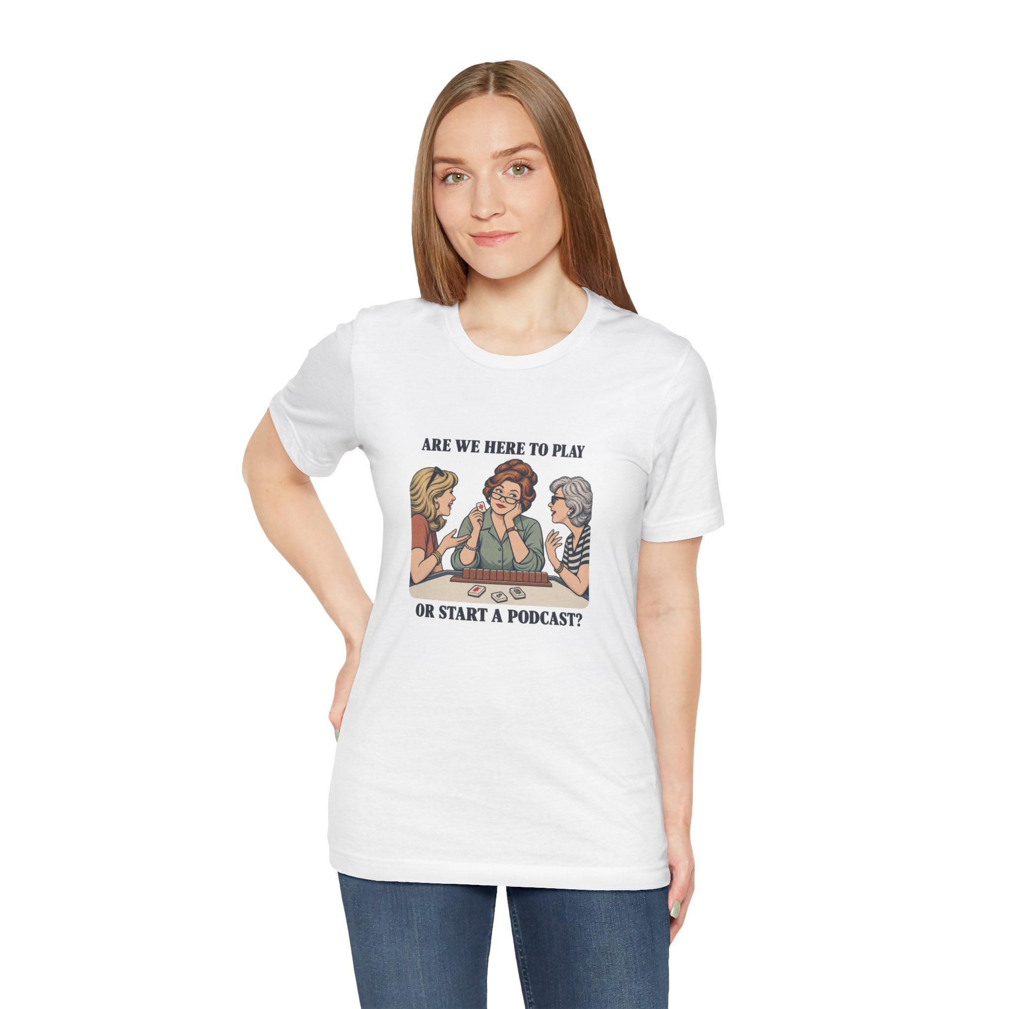 Are We Here to Play – American Mah Jongg T-Shirt