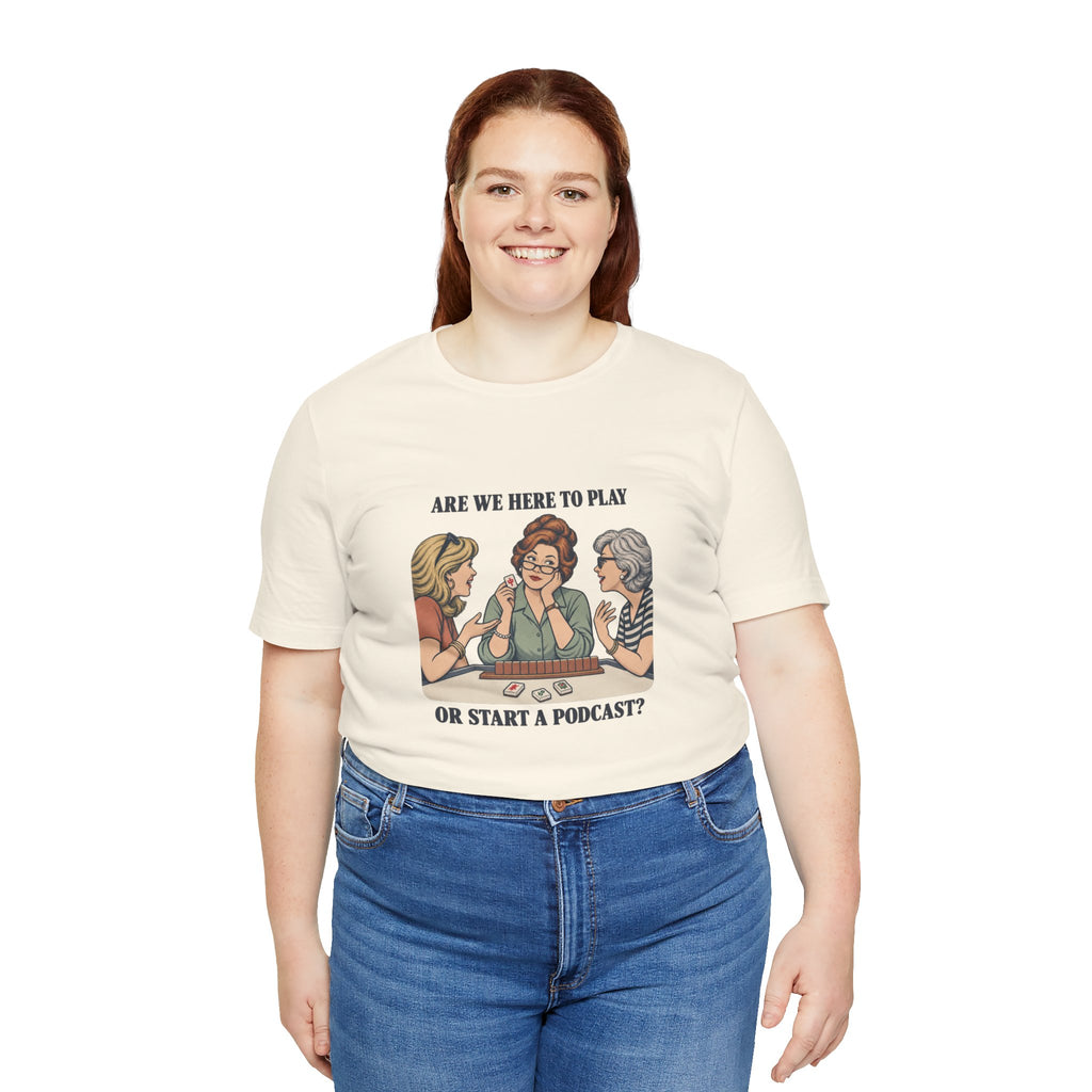Are We Here to Play – American Mah Jongg T-Shirt