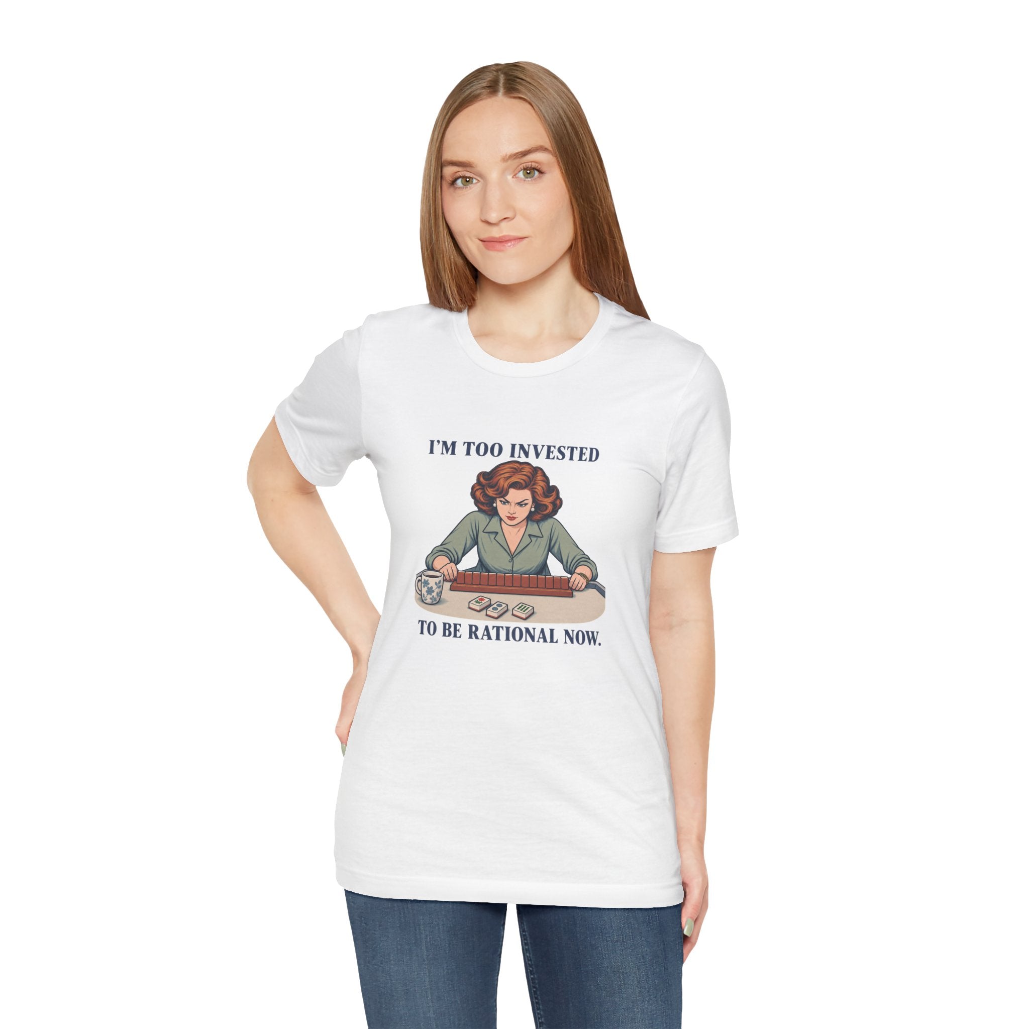 I’m Too Invested – American Mah Jongg T-Shirt